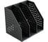 Вертикальный лоток DELI 79003Black 3 отделения, складной, A5, 200x150x180 мм, черный, пластик 1549488 2