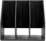 Вертикальный лоток DELI 79003Black 3 отделения, складной, A5, 200x150x180 мм, черный, пластик 1549488 3
