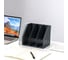 Вертикальный лоток DELI 79003Black 3 отделения, складной, A5, 200x150x180 мм, черный, пластик 1549488 7
