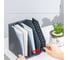 Вертикальный лоток DELI 79003Black 3 отделения, складной, A5, 200x150x180 мм, черный, пластик 1549488 9