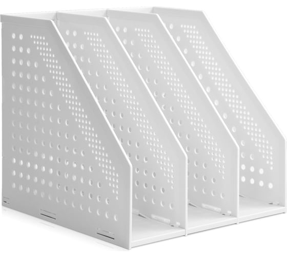 Вертикальный лоток DELI 79003Gray 3 отделения, складной, A5, 200x150x180 мм, 2 разделителя, серый, пластик 1579617