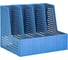 Вертикальный лоток DELI 79006Blue 4 отделения, складной, A4, 335x250x260 мм, синий, пластик 1549603 1