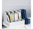 Вертикальный лоток DELI 79006Blue 4 отделения, складной, A4, 335x250x260 мм, синий, пластик 1549603 2