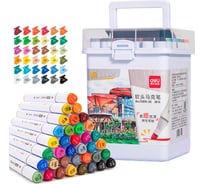 Набор маркеров для скетчинга DELI 70818-36 скошенный пишущий наконечник, 36 цветов 1901103