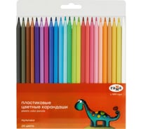 Цветные карандаши Гамма пластиковые мультики, 24цв., заточен., пвх, европодвес 251220213