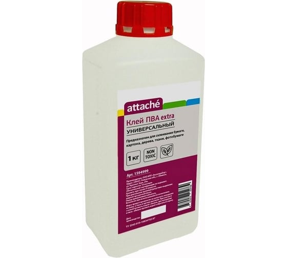 Клей ПВА Attache extra 1000 г 1594999