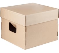 Архивный короб-бокс для папок Attache 360x330x260, бурый, картон 1737188
