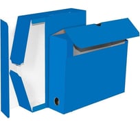 Архивный короб Attache 75 мм, А4, синий, кашированный картон 1737201