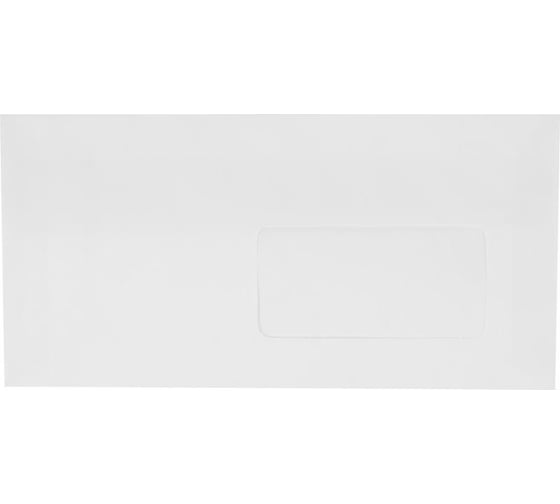Конверт Attache Economy Е65, стрип, прозрачное окно, 110x220, 1000 штук 1673896
