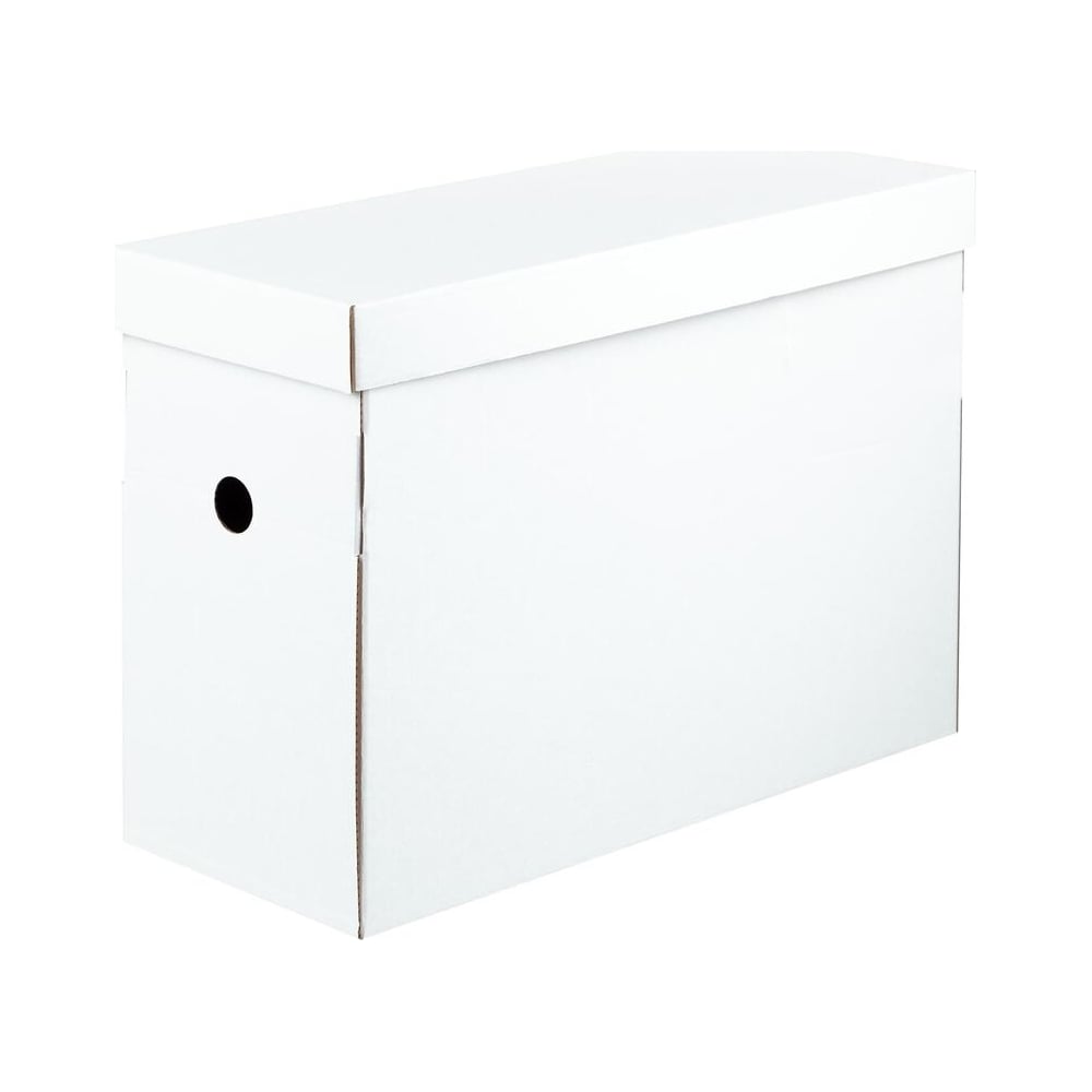 Бокс для подвесных папок Attache А4, с крышкой, 375x160x255, белый ...