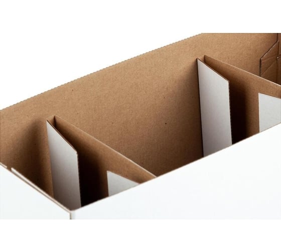 Бокс для подвесных папок Attache А4, с крышкой, 375x160x255, белый, картон 1737181