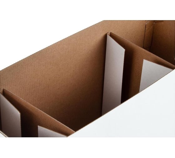 Бокс для подвесных папок Attache Foolscape с крышкой, 430x160x255, белый, картон 1736910