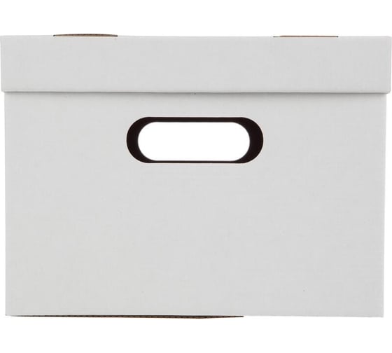 Архивный короб для хранения Attache 340x250x180, белый, усиленное дно, 3 шт в упаковке ккд-2 1761617
