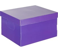 Универсальный архивный короб для хранения Attache 335x245x185, сиреневый, кашированный картон 1737196