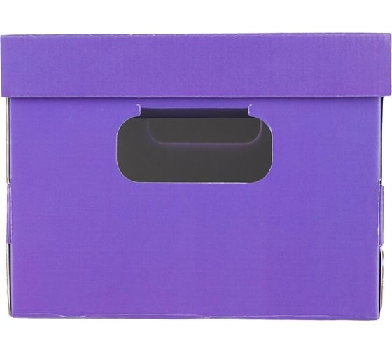 Универсальный архивный короб для хранения Attache 335x245x185, сиреневый, кашированный картон 1737196