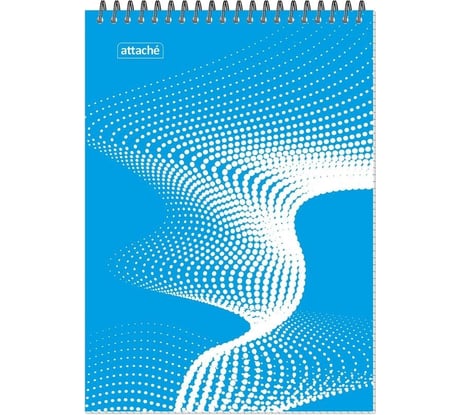 Блокнот Attache forma а4, 40 л, клетка, металлический гребень, цветная обложка 1657545