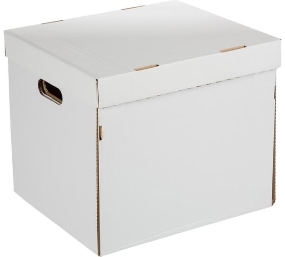 Архивный короб для хранения Attache 360x310x310, белый, двойные стенки, 3 штуки в упаковке ас-30 1761619 1