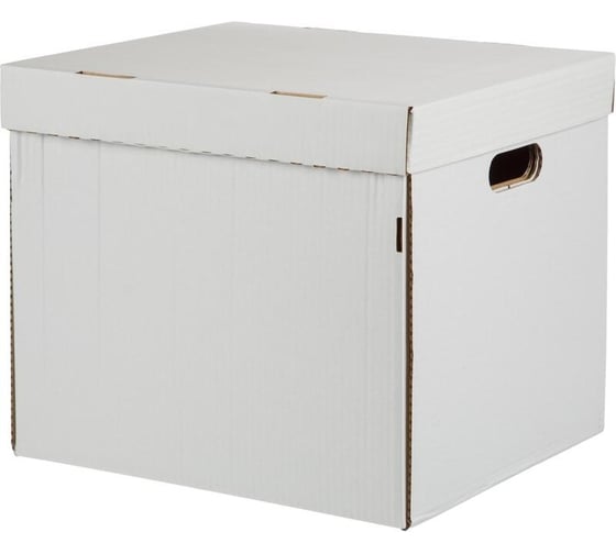 Архивный короб для хранения Attache 360x310x310, белый, двойные стенки, 3 штуки в упаковке ас-30 1761619