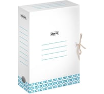 Архивный короб Attache 75 мм, на завязках, голубой, с узорами 1792164