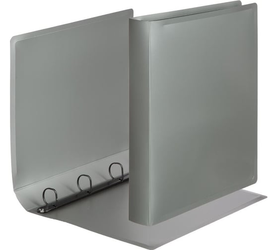 Папка на 4х кольцах Attache Metallics А4, 800 мкм, 40 мм, D кольца 25 мм, серый 1688138 1