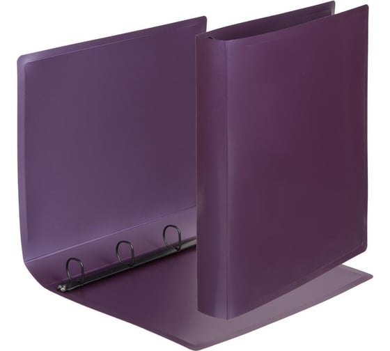 Папка на 4х кольцах Attache Metallics А4, 800 мкм, 40 мм, D кольца 25 мм, сиреневый 1688136 1