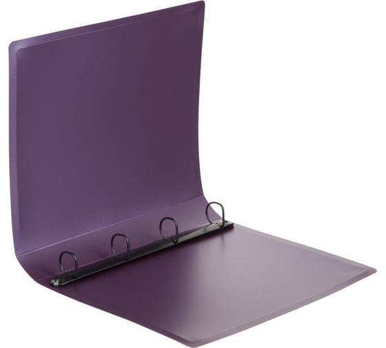 Папка на 4х кольцах Attache Metallics А4, 800 мкм, 40 мм, D кольца 25 мм, сиреневый 1688136