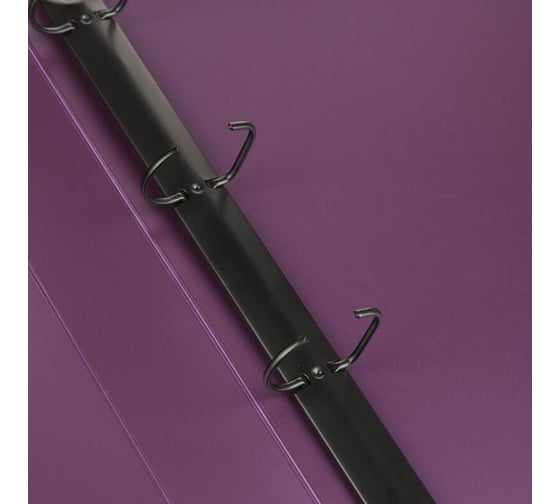 Папка на 4х кольцах Attache Metallics А4, 800 мкм, 40 мм, D кольца 25 мм, сиреневый 1688136