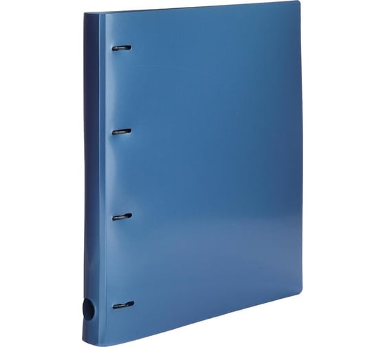 Папка на 4х кольцах Attache Metallics А4, 800 мкм, 40 мм, D колец 25 мм, синий 1688143