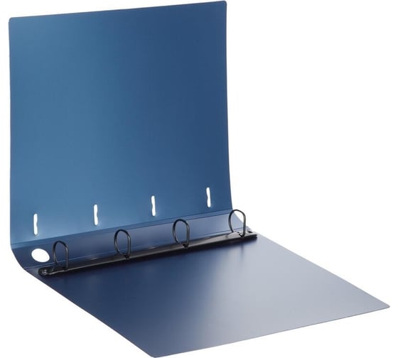 Папка на 4х кольцах Attache Metallics А4, 800 мкм, 40 мм, D колец 25 мм, синий 1688143