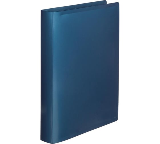 Папка на 4х кольцах Attache Metallics А4, 800 мкм, 40 мм, D кольца 25 мм, синий 1688139