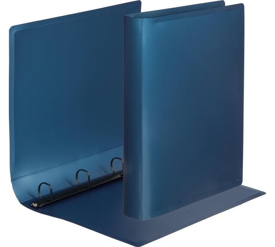 Папка на 4х кольцах Attache Metallics А4, 800 мкм, 40 мм, D кольца 25 мм, синий 1688139