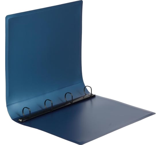 Папка на 4х кольцах Attache Metallics А4, 800 мкм, 40 мм, D кольца 25 мм, синий 1688139
