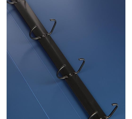 Папка на 4х кольцах Attache Metallics А4, 800 мкм, 40 мм, D кольца 25 мм, синий 1688139