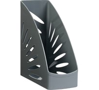 Лоток для бумаг Стамм вертикальный тропик, серый, ширина 110мм ЛТВ-31108