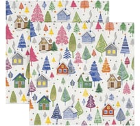 Салфетки Дон Баллон зимний калейдоскоп, 33x33 см, 20 шт. 57852