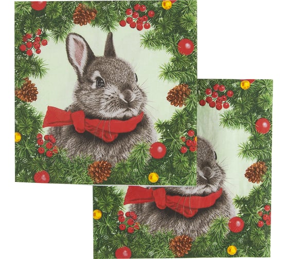 Салфетки Дон Баллон символ года, 33x33 см, 20 шт. 57426 1
