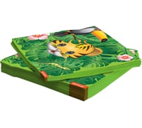 Салфетки Дон Баллон смайл, Emoji, джунгли, зеленый, 33x33 см, 12 шт. 6014937