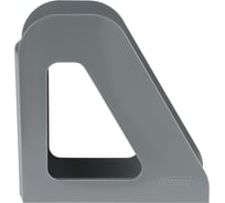 Лоток для бумаг вертикальный Стамм Фаворит серый, ширина 90мм ЛТВ-30496