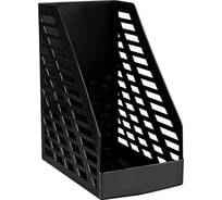 Лоток для бумаг Стамм вертикальный xxl, черный, ширина 160мм ЛТВ-30551