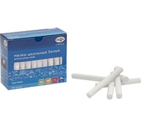 Школьные мелки Гамма белые, 50шт., мягкие, круглые, картонная коробка 71020201