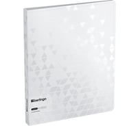 Папка Berlingo на 4 кольцах doublewhite, 24мм, 1000мкм, белая, d-кольца, с внутр. карманом RB4_4D397