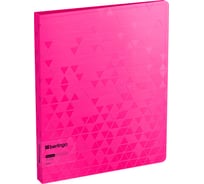 Папка Berlingo с 60 вкладышами neon, 24мм, 1000мкм, розовый неон, с внутр. карманом DB4_60391
