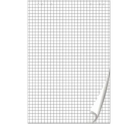 Блокнот для флипчарта, 20 листов, клетка, 67,5х98 см, 80 г/м2, BRAUBERG 128645