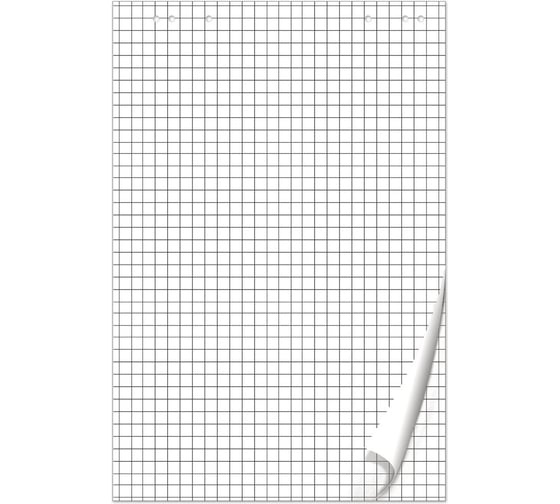Блокнот для флипчарта, 20 листов, клетка, 67,5х98 см, 80 г/м2, BRAUBERG 128645