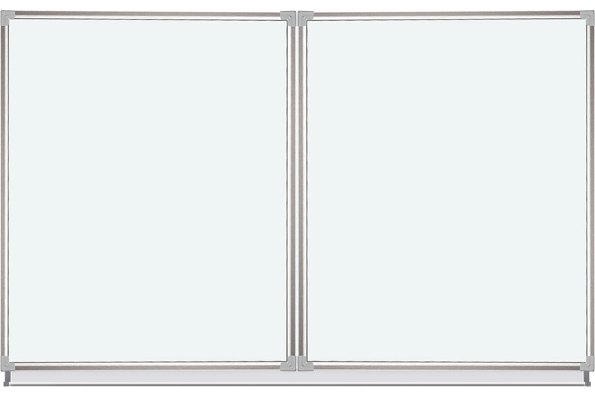 Магнитно-маркерная доска, 100x150/300 см, 3-х элементная, 5 рабочих ...