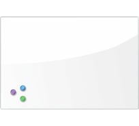 Магнитно-маркерная стеклянная доска, белая, 40х60 см, 3 магнита, BRAUBERG 236744