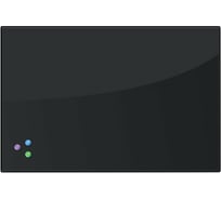 Магнитно-маркерная стеклянная доска, черная, 60х90 см, 3 магнита, BRAUBERG 236748