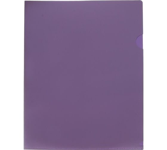 Папка уголок Attache Metallics А4, 200 мкм, 4 штуки, сиреневый, зеленый, серый, синий 1688155