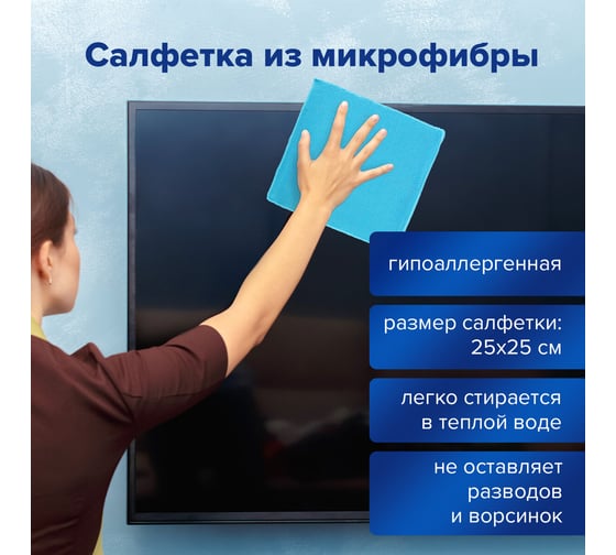 Чистящий набор салфетки для экранов мониторов + спрей BRAUBERG 510341
