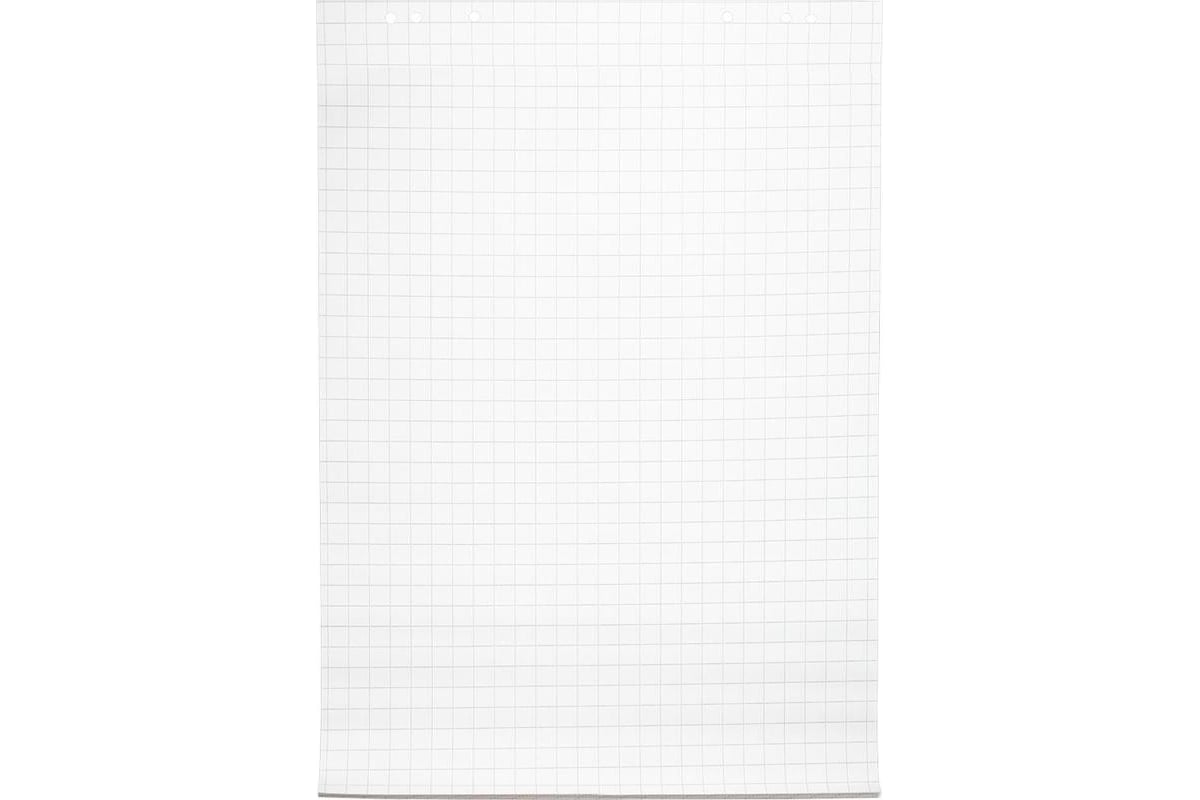 Бумага для флипчартов Комус блок бумаги, клетка, 67,5x98, 20 листов, 80 ...